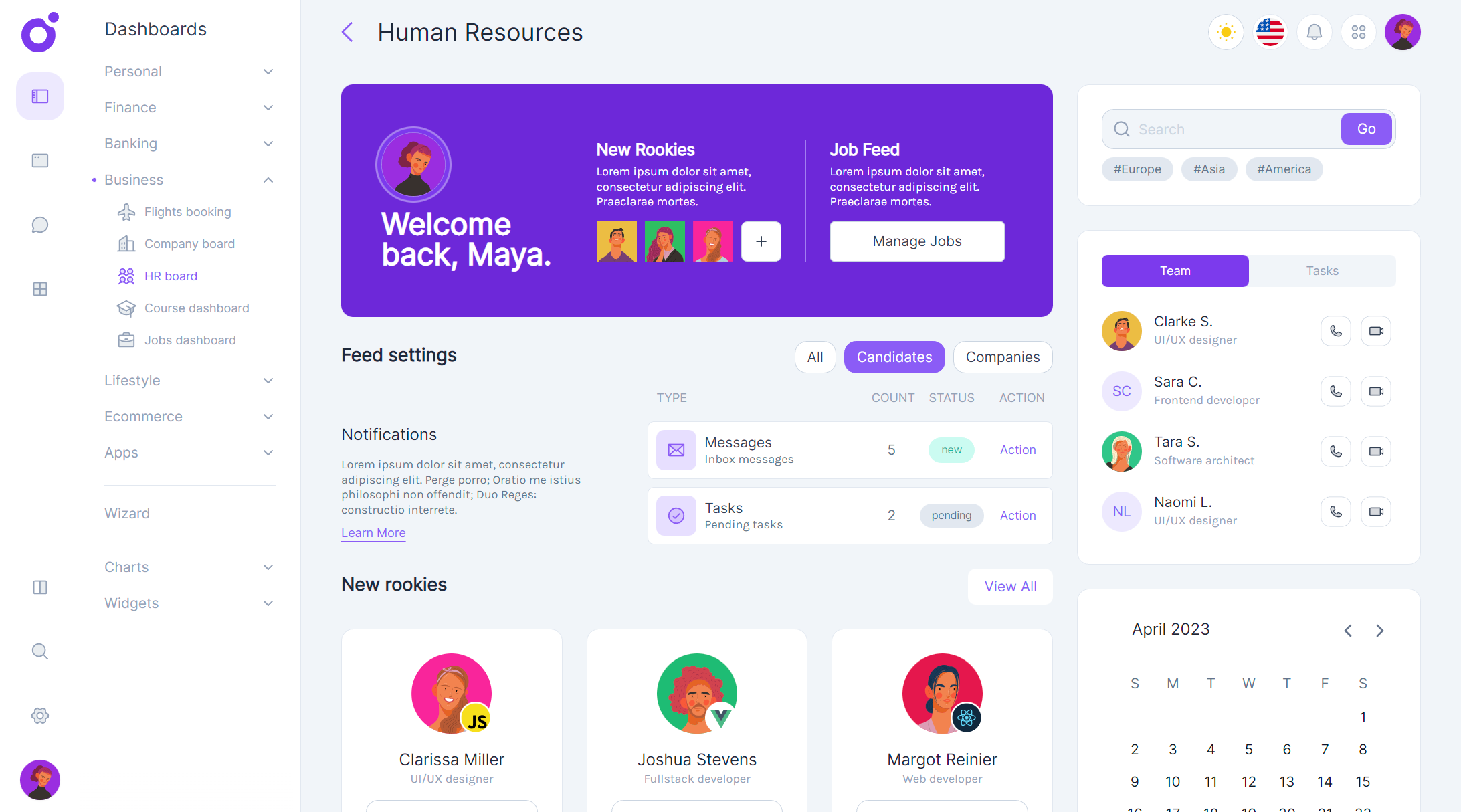 Tairo - HR dashboard