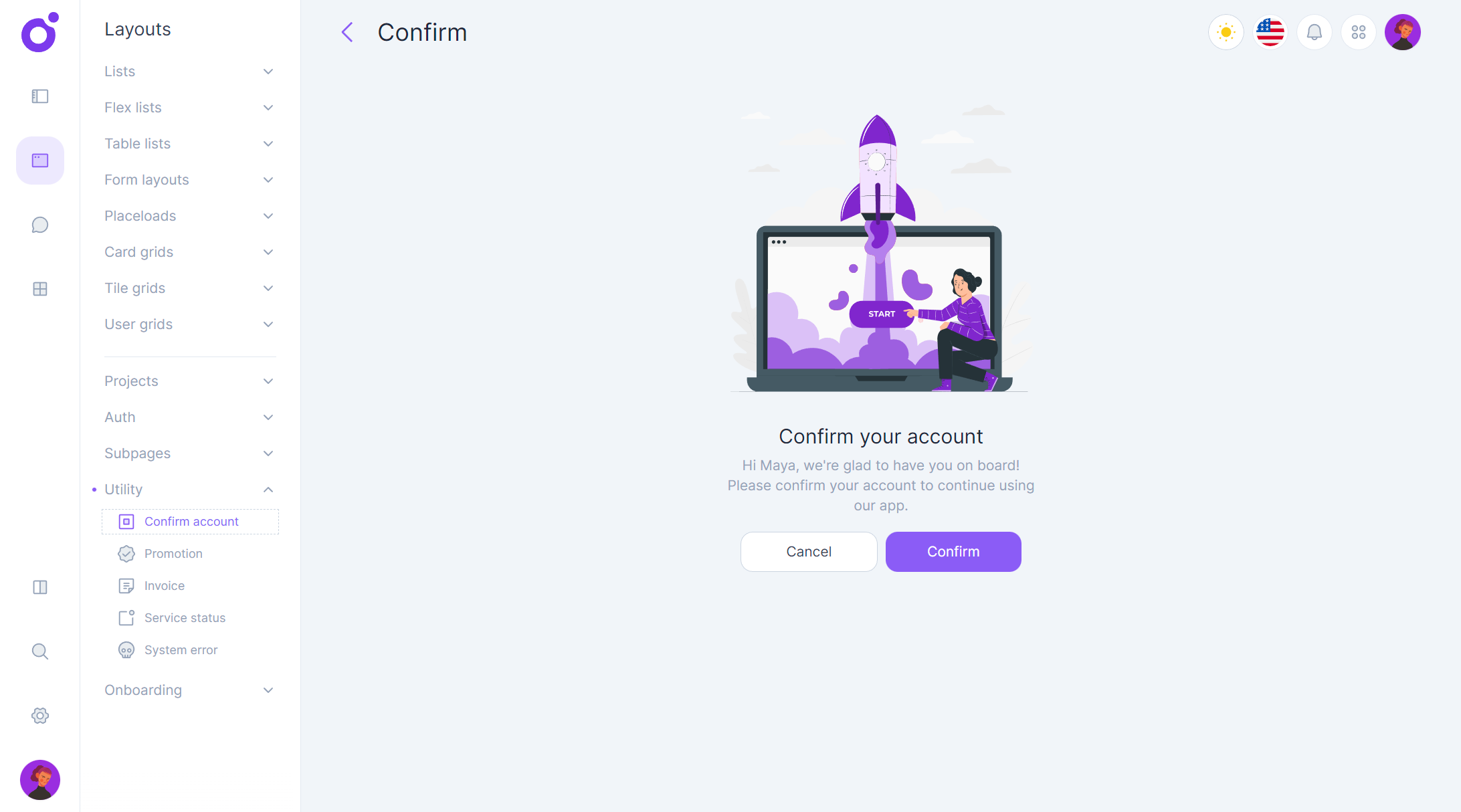 Tairo - Confirm Account